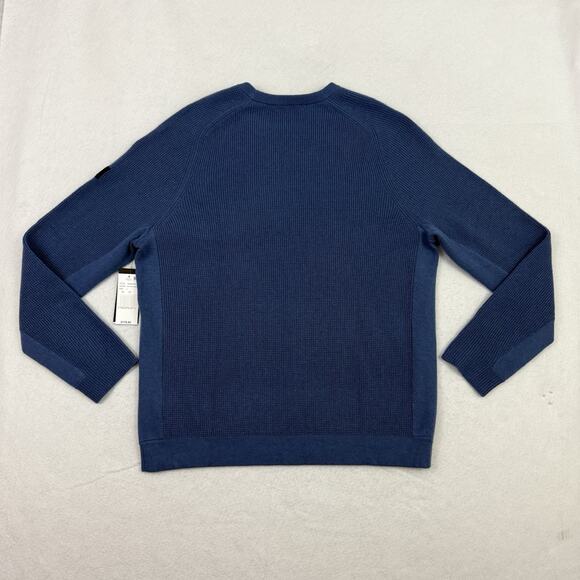 Rhone Walden Wool Cashmere Sweater Men’s Large Blue Horizon Marle NWT $178 - Picture 4 of 13
